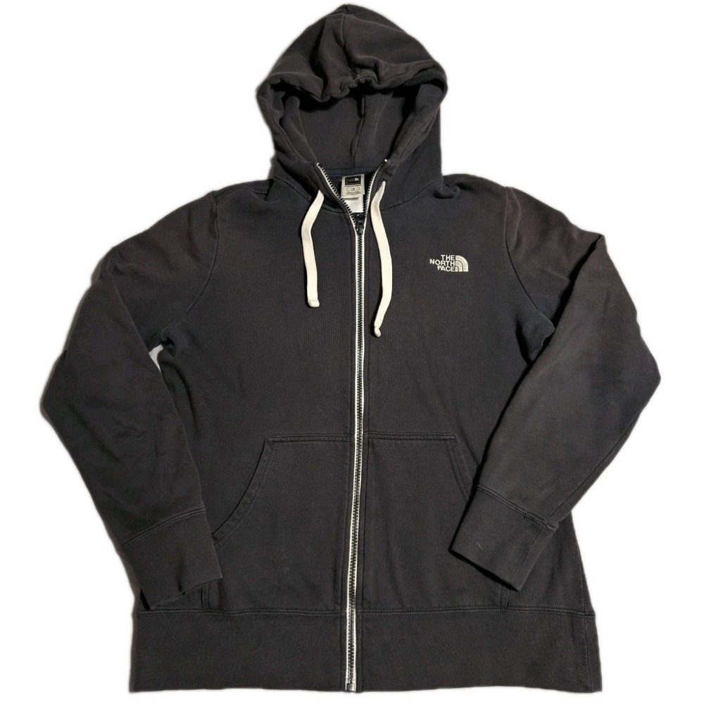 The North Face Womens‎ Large Full Zip Hoodie Sweatshirt Black  Pullover